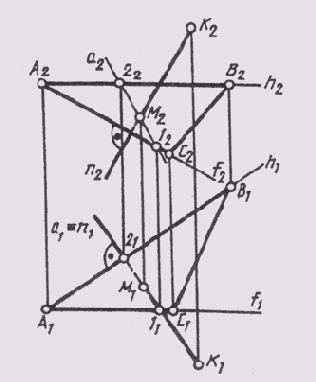 § 61. Пересечение прямой с плоскостью